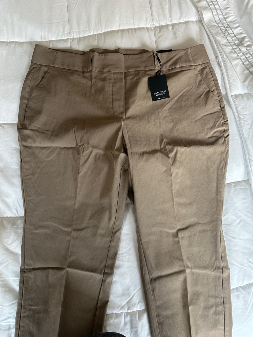 Simply Vera Vera Wang Khaki Pants Meeting Pants